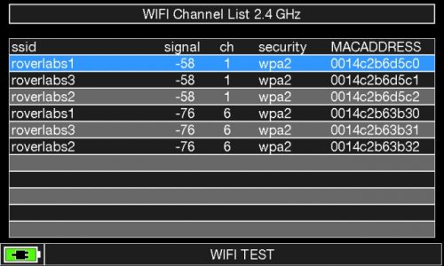 ROVER HD TAB 900 Series WIFI LIST 2_4 GHz