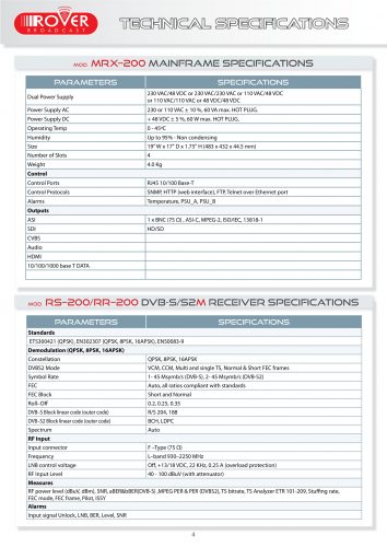 ROVER MRX-200-EN technical specifications v5,1 s-4