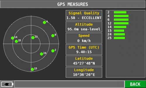 ROVER HD TAB 9 Series GPS measures