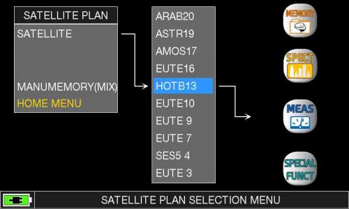 ROVER HD Series - 13 Est SATELLITE selection