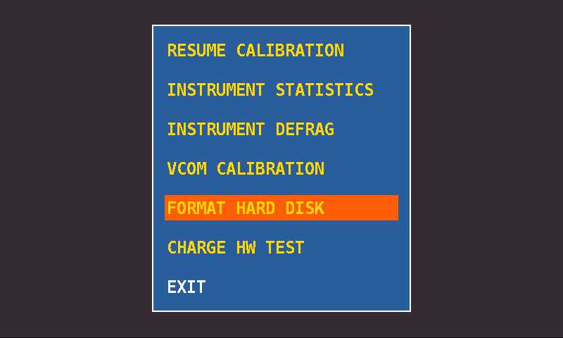 ROVER FORMAT HARD DISK menu 2014 EN