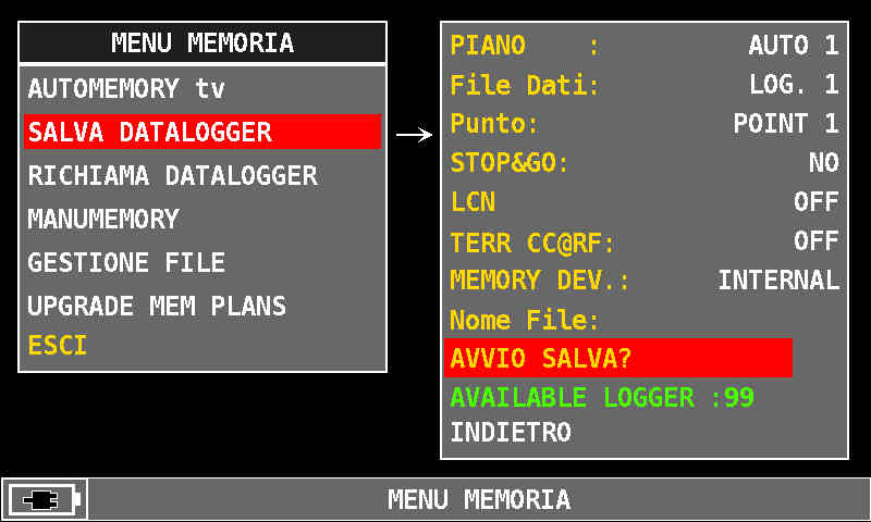 ROVER_Serie_HD_SALVA_DATALOGGER_AVVIO_SALVA