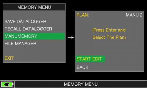 HD TAB Series - MANUMEMORY START EDIT