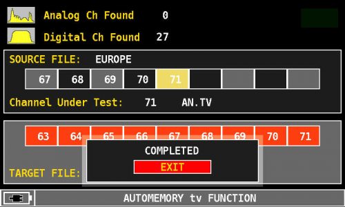 ROVER HD Series AUTOMEMORY TV COMPLETED EXIT