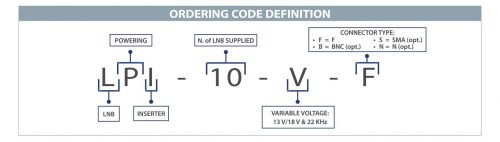 ROVER SATCOM - LPI-10-V-F - Ordering Code - v5_6