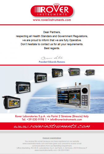 2020-05-26 Rover Instruments fully operative