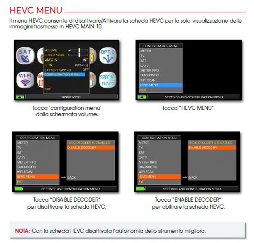 ROVER HEVC MENU