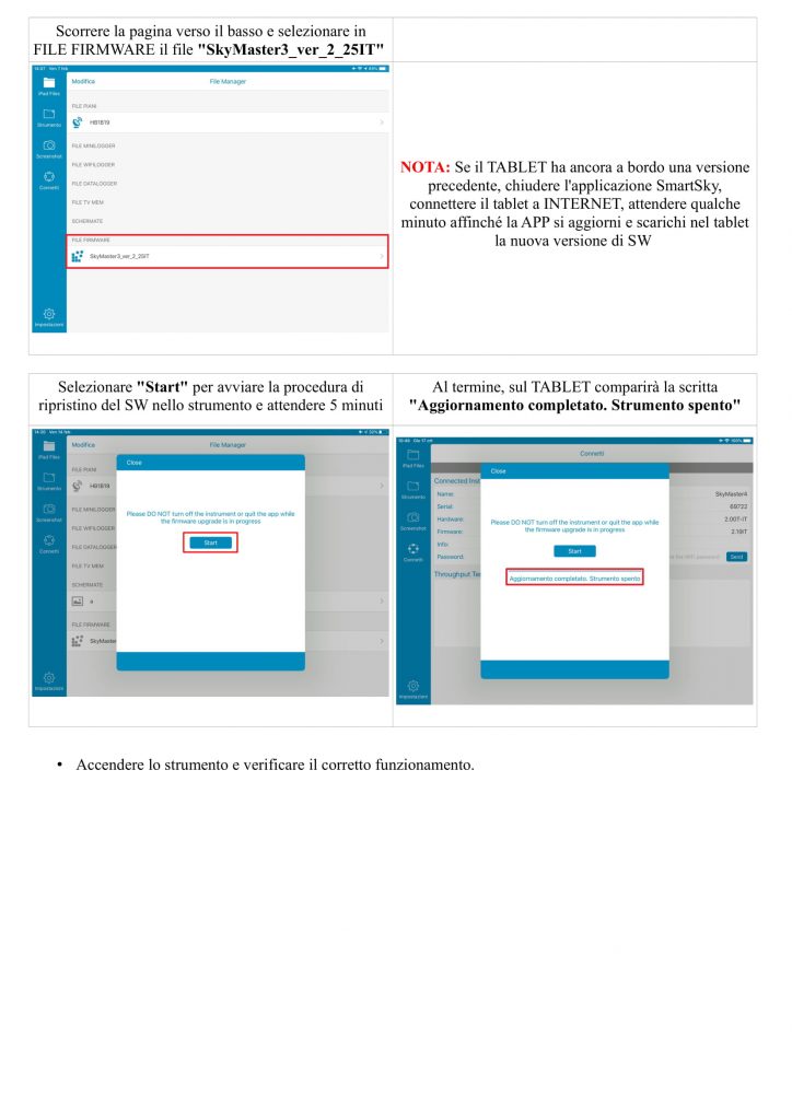 SkyMaster 4 - Procedura di ripristino - Ver 1 Pag 4