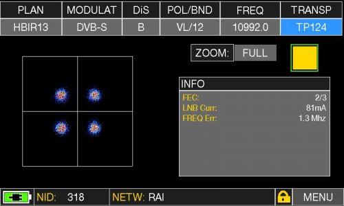 ROVER HD TAB 900 Plus SAT CONST QPSK