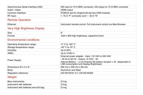 ROVER EXA 700 Tab - Technical Specification pag 8 - en v4