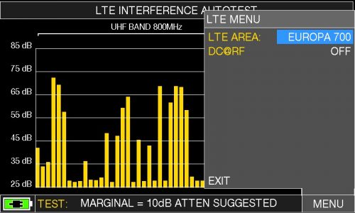 ROVER INSTRUMENTS - HD Series - LTE INTERFERENCE AUTOTEST - EUROPA 700