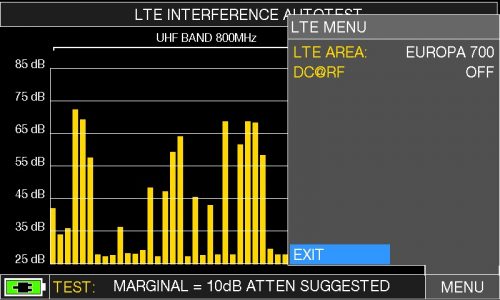 ROVER INSTRUMENTS - HD Series - LTE INTERFERENCE AUTOTEST - EXIT