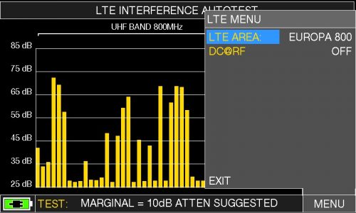 ROVER INSTRUMENTS - HD Series - LTE INTERFERENCE AUTOTEST - LTE AREA