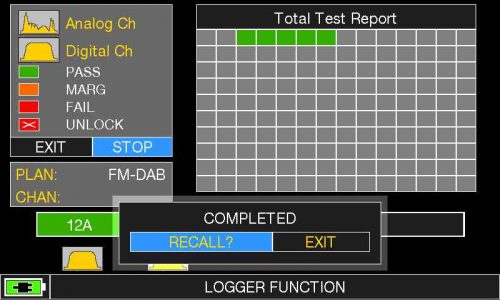 ROVER - HD Series - FM&DAB_RECALL DATALOGGER_SELECTION